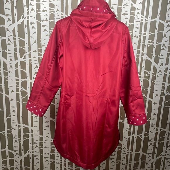 Unbranded Red Polka Dot Fleece Lined Jacket sz XL - Picture 6 of 10